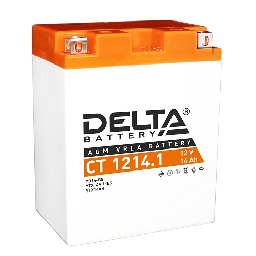Мото-аккумулятор Delta CT 1214.1 YB14-BS, YTX14AH, YTX14AH-BS