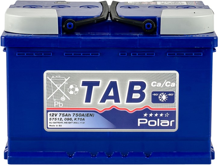 Аккумулятор TAB Polar-75, Обратная полярность