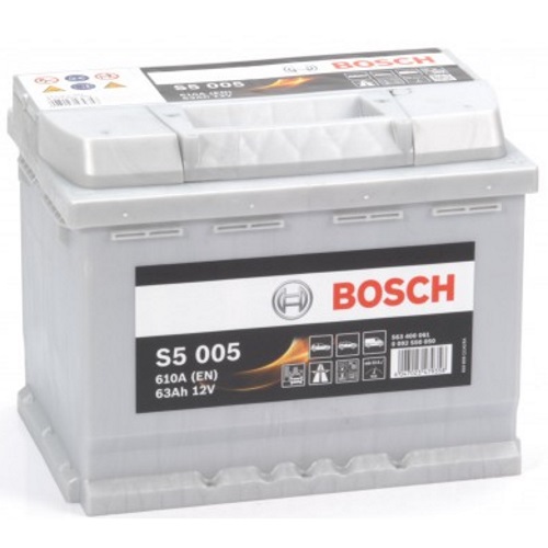 Аккумулятор BOSCH S5-63, Прямая полярность