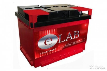 Аккумулятор E-LAB-60, Прямая полярность